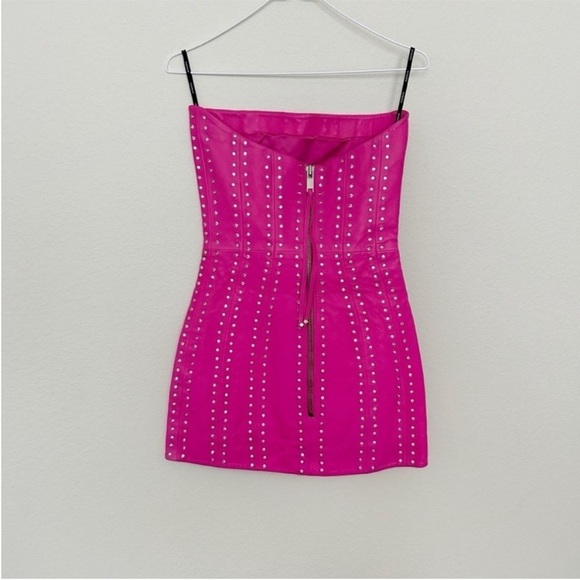 Retrofete Vesta Crystal Embellished Mini Dress Pink - Picture 4 of 7